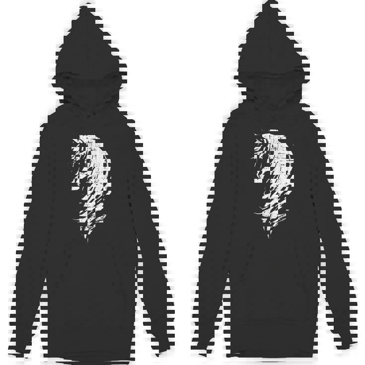 長い馬のたてがみを持つ美しい馬 パーカー