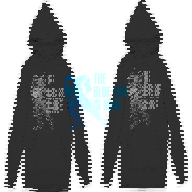 青い線は私のもの アイスホッケー パーカー