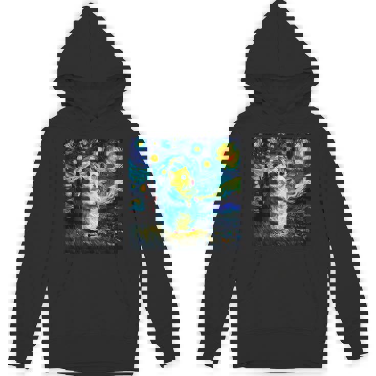 面白いtシャツ ハムスター かわいい ゴッホ 星月夜 動物 メンズ グッズ 面白い 服 ネタ 子供 キッズ パーカー