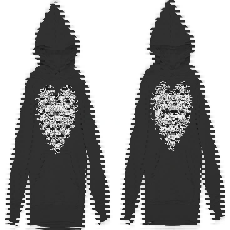 面白いtシャツ パグ 犬 ハート イヌ メンズ 犬好き グッズ かわいい おもしろ 面白い 服 ネタ パーカー