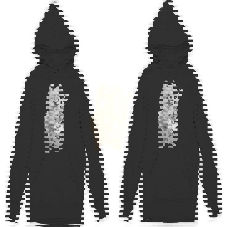 面白いtシャツ ポメラニアン 犬 ギター イヌ メンズ 犬好き グッズ かわいい おもしろ 面白い 服 ネタ 長袖tシャツ パーカー