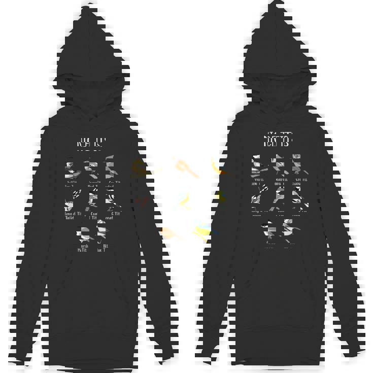 面白いバードウォッチング ユーモア おっぱいコレクション 素敵なシジュウカラ鳥 パーカー