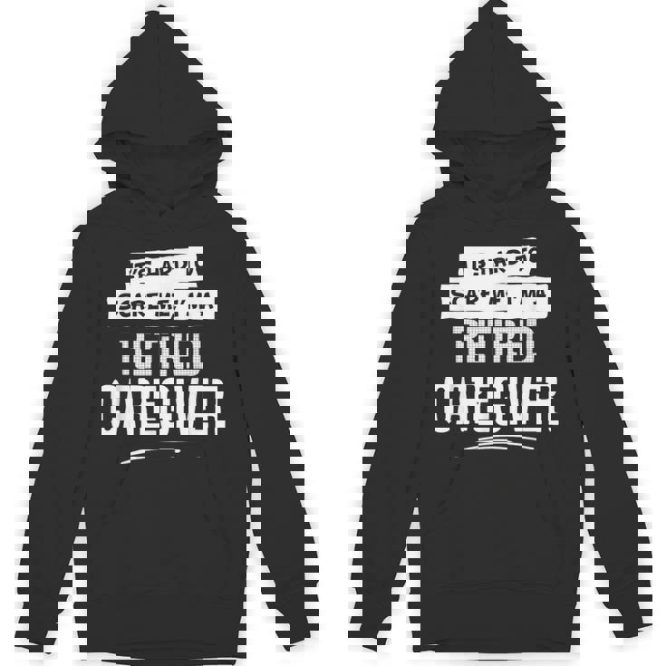 面白い退職介護用シャツ 男女兼用 パーカー