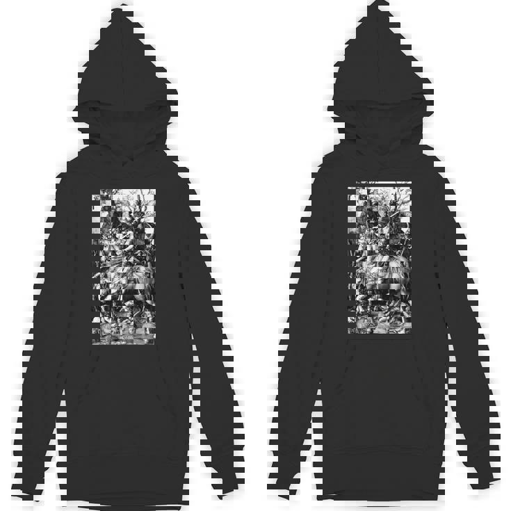騎士と死と悪魔 アルブレヒト・デューラー1513 長袖tシャツ パーカー