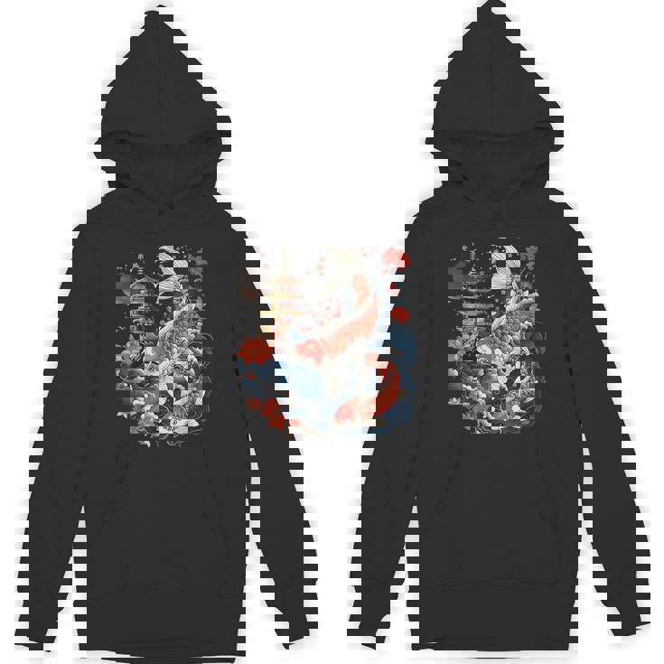 鯉 桜 桜 季節 アジアン 鯉 塔 寺 パーカー