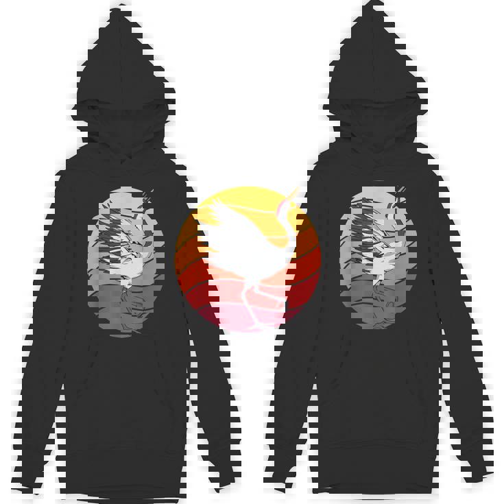 鶴 Crane Retrounset 鶴 パーカー