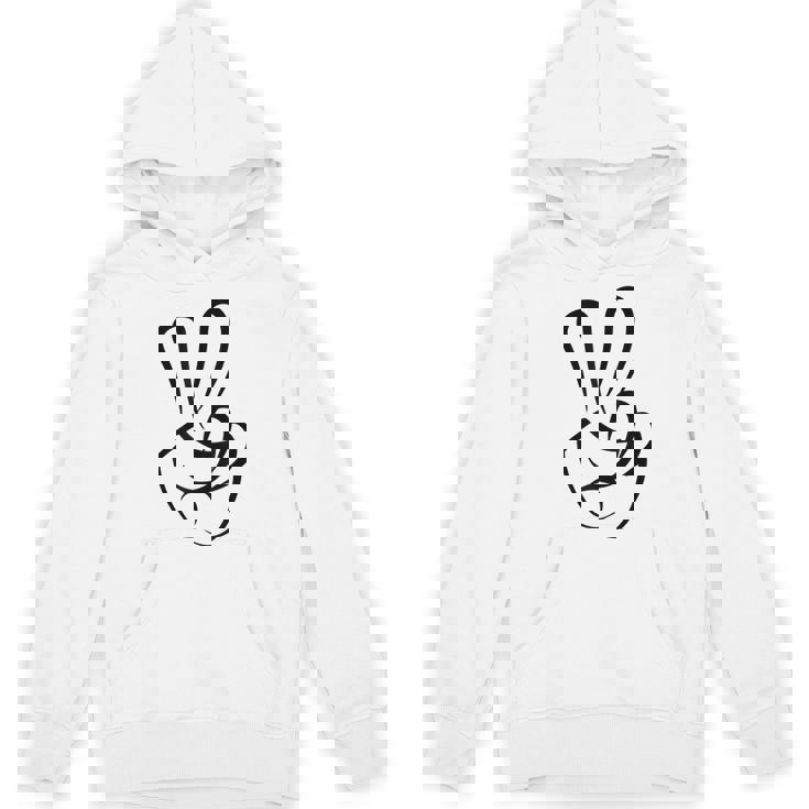 2本指 ピースサイン キュート ビクトリー ハンド ジェスチャー ピースシンボル パーカー