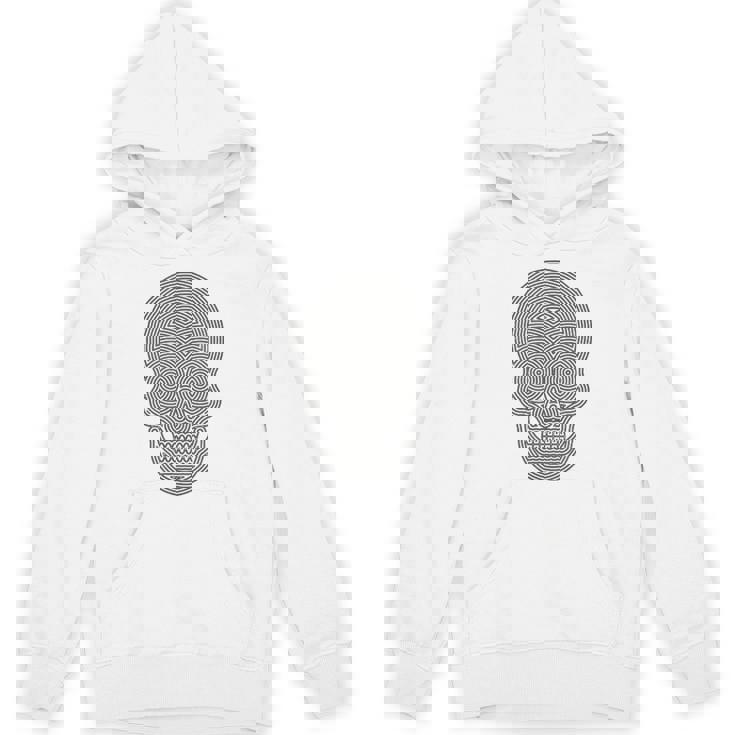 Geometric Skull Optical Illusion Unisex Hoodie