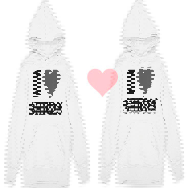 I Hearthion ファーストネーム I Love パーソナライズ パーカー