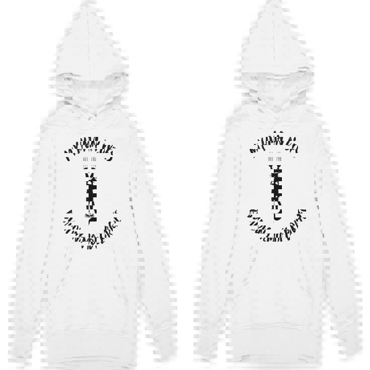 My Human Loves Building Model Bridges Cat Parent Hobby Tank Top Unisex Hoodie