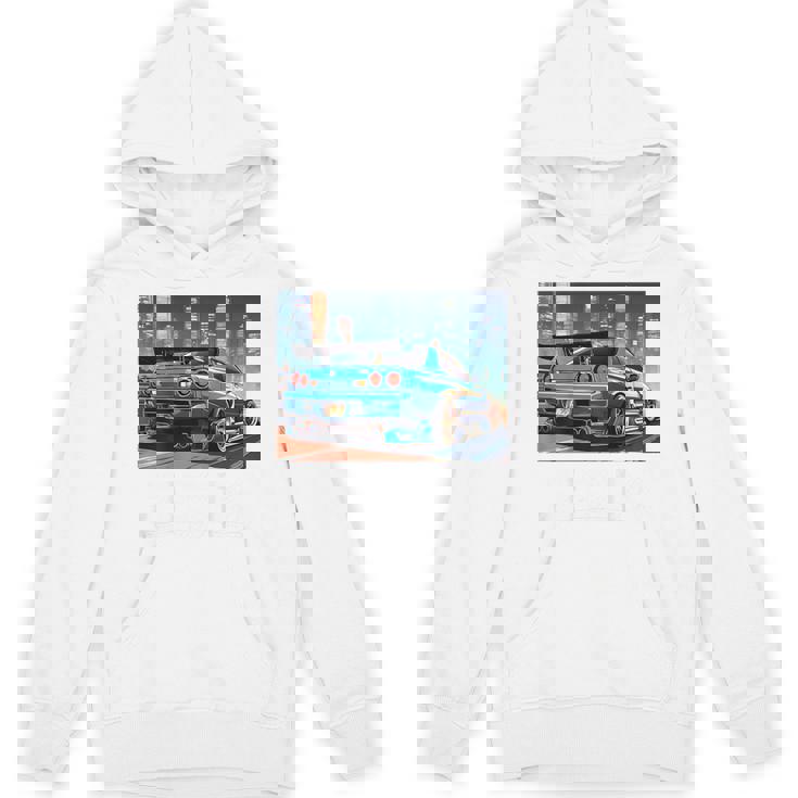 Jdmナイトドリフトレースカー東京スカイラインデザイン。 パーカー