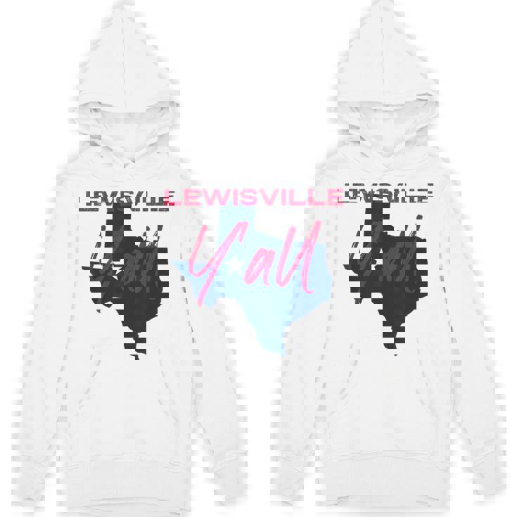 Lewisville Texas Y'All TX Pride State Map Cute Unisex Hoodie