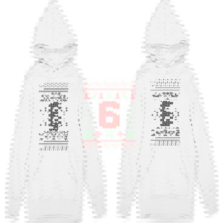 Number 6 Santa Ugly Christmas Hoodie