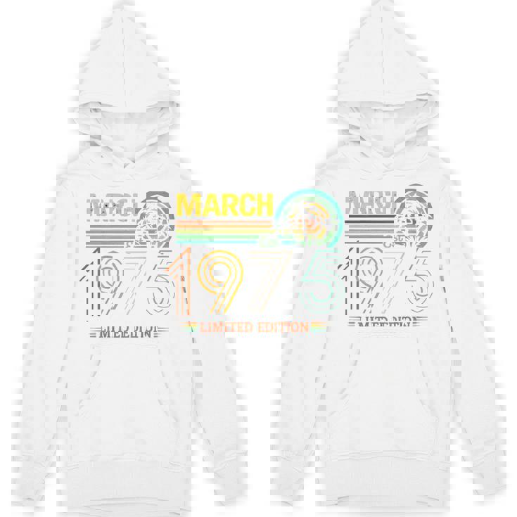 On Back- 1975年3月の誕生日 限定版 ヴィンテージ 51歳 パーカー