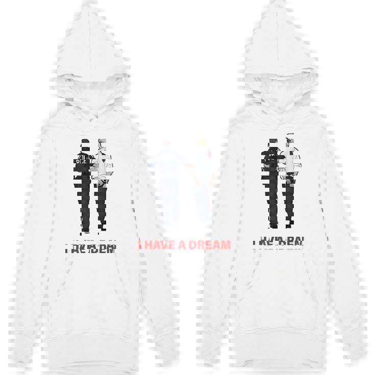 On Back I Have A Dream Trump Police 格言 男性 パーカー