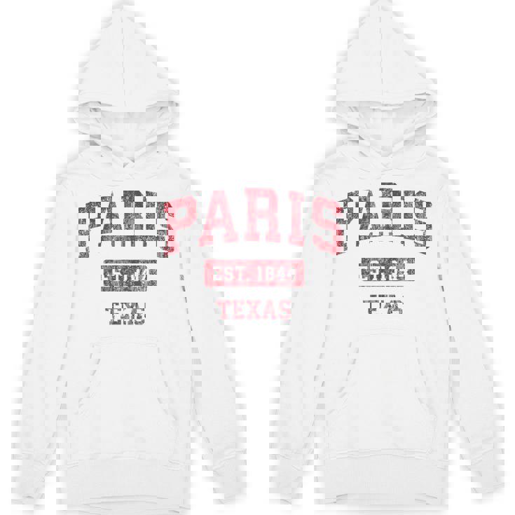 Paris Texas Tx ビンテージスポーツデザイン レッドデザイン パーカー