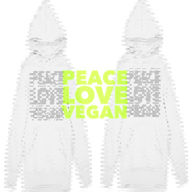 Peace Loveegan クール ベジタリアンとビーガン パーカー