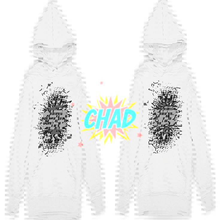 Personalized Name Comic Pop Art Superhero Chad Unisex Hoodie