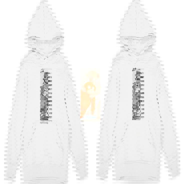 Punch – かわいい赤ちゃん猿とオランウータンのぬいぐるみ 水彩 長袖tシャツ パーカー