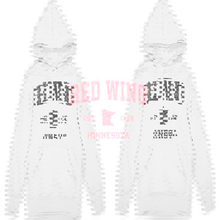 Red Wing ミネソタ Mn ビンテージ スポーツデザイン レッドプリント パーカー