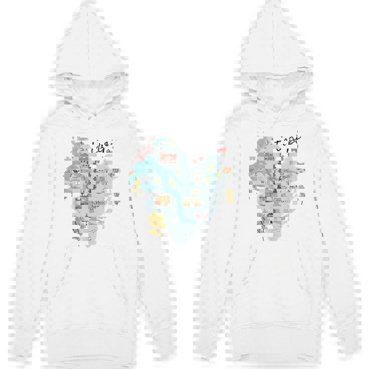 Travel Around Asia 台湾 台北地図 バケーション お土産 パーカー