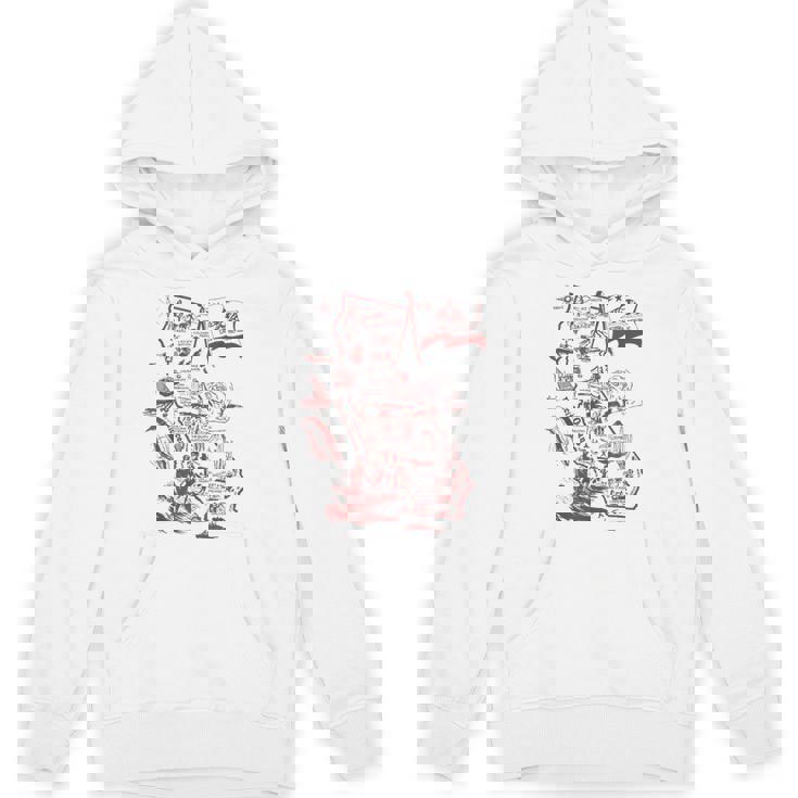 Trendy California Republic Landmarks Map Outlineintage パーカー