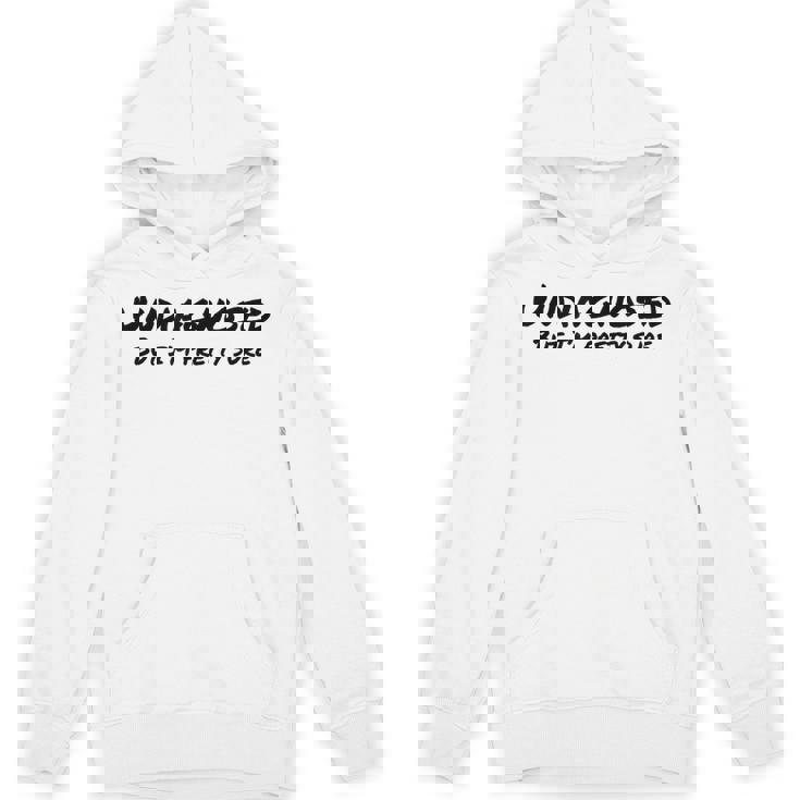 Undiagnosed But I'm Prettyure ブラックフォント パーカー