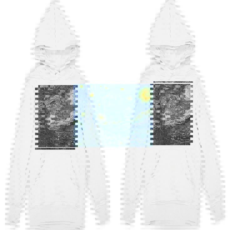 【バックプリント・背中側】ゴッホ／星月夜【世界の名画】高精細画質 フィンセント・ファン・ゴッホ 美術館アート パーカー