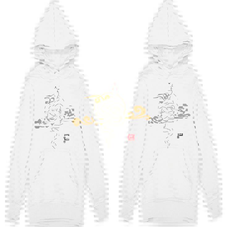 【背面デザイン】和風白蛇デザイン、2025年干支、縁起の良い パーカー