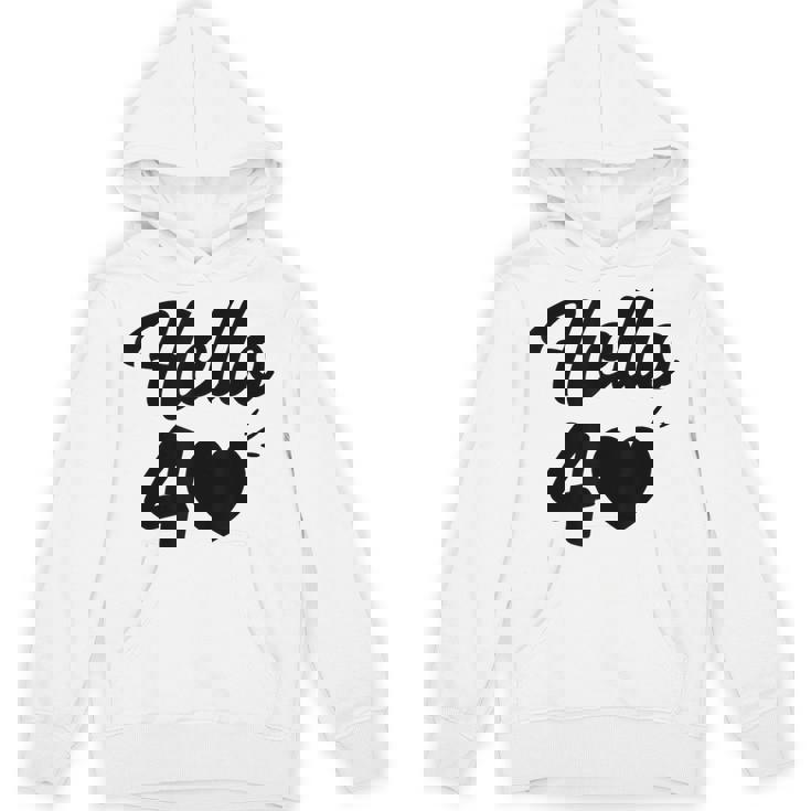 こんにちは40歳 40歳 40歳 誕生日 四十歳 母 パーカー