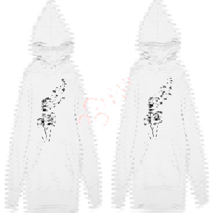 てんとう虫愛好家のためのフラワータンポポてんとう虫シャツ パーカー