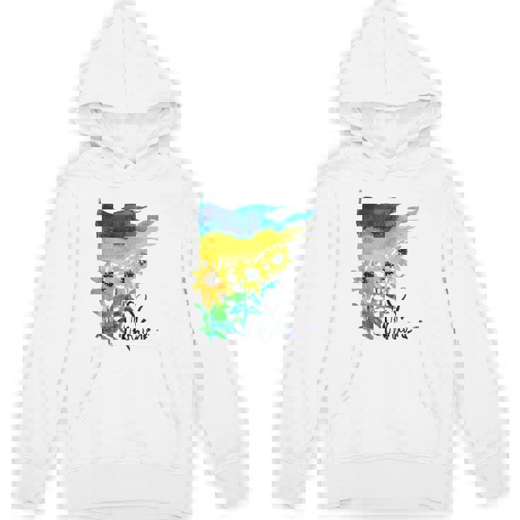 ウクライナ国旗 ひまわりの愛 ウクライナの強い服 パーカー