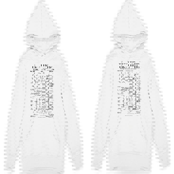 ウクレレ楽器 ウケ ヴィンテージ 特許 図面 プリント パーカー