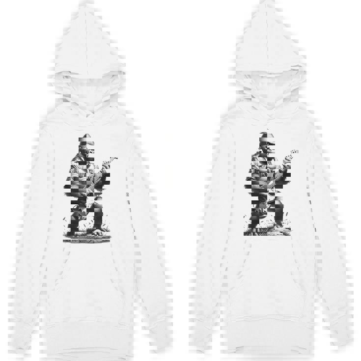 エレキギター ゴリラロックプレーヤー おもしろギフト グラフィック パーカー