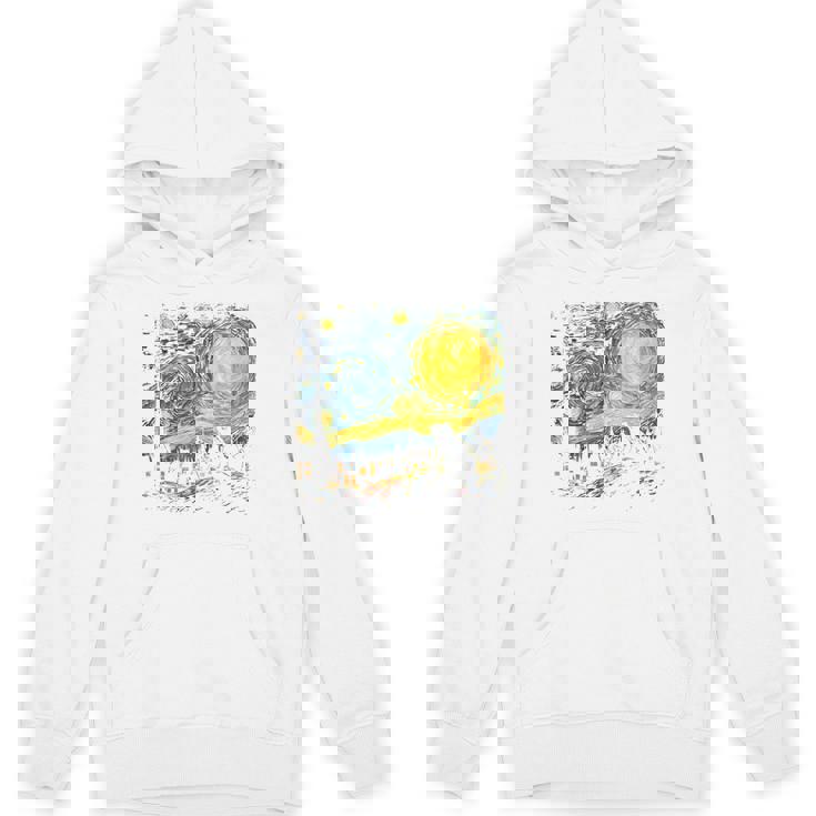 カエル 星月夜 面白い カエル ゴッホ 美的アート ミーム パーカー