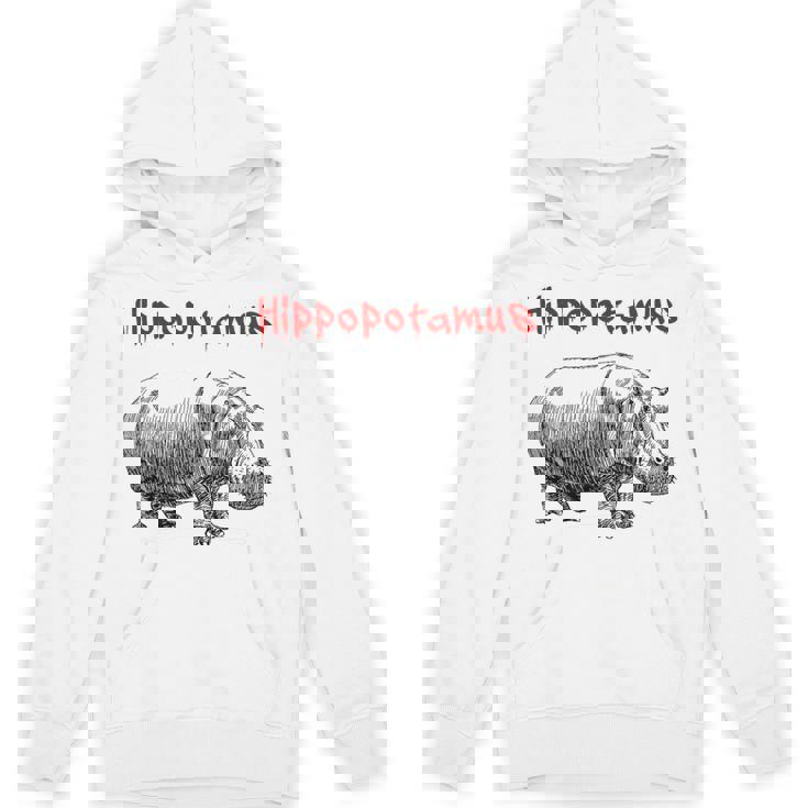 カバ ヴィンテージ シンプル ミニマリスト カバ グラフィック パーカー