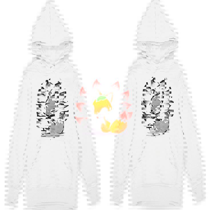 キタキツネ 狐 九尾 パーカー