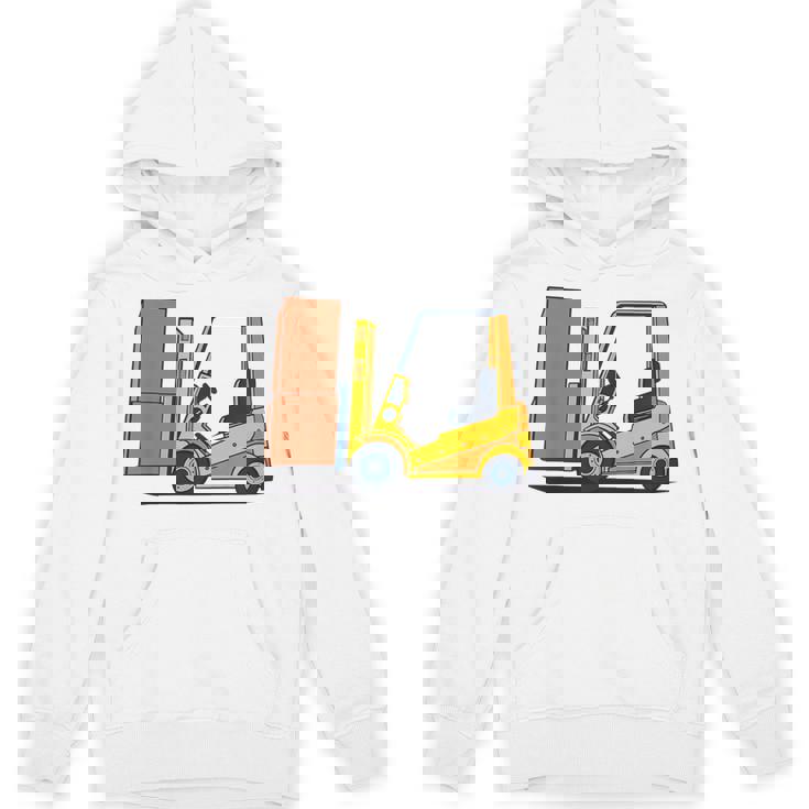 キッズ フォークリフト車両工事現場掘削機建設作業員 男の子 パーカー