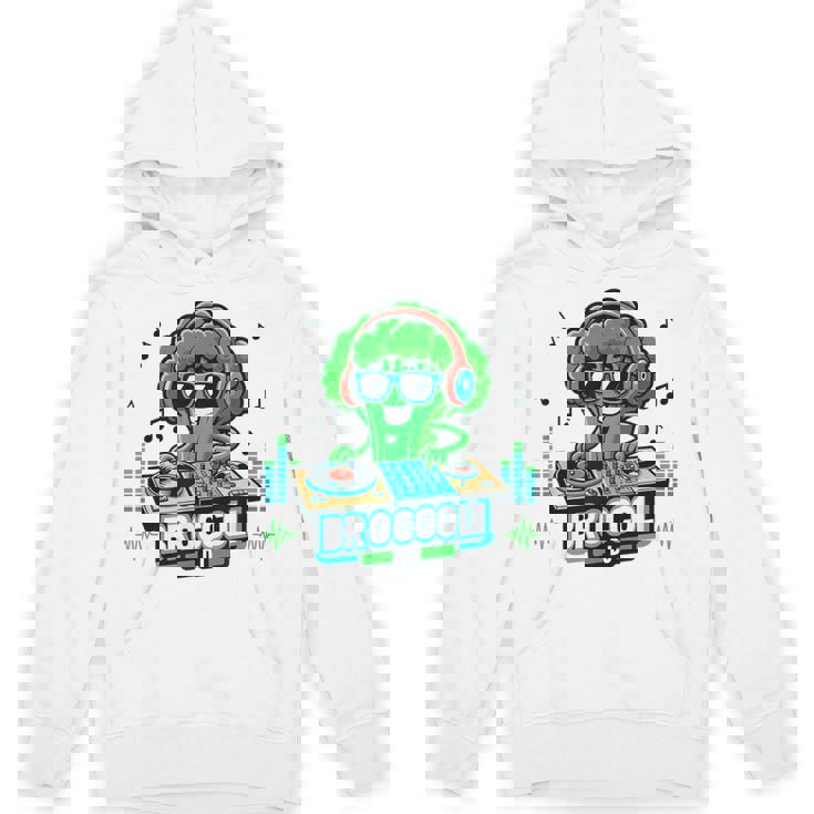 クールなブロッコリーdjミュージックパーティーバイブ面白いデザイン。 パーカー