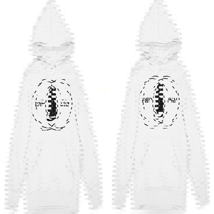 シュレディンガーの猫ベン図 長袖tシャツ パーカー