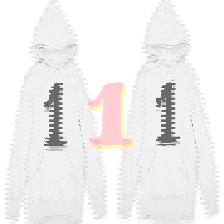 タイポグラフィ 第1番 数字 1 パーカー