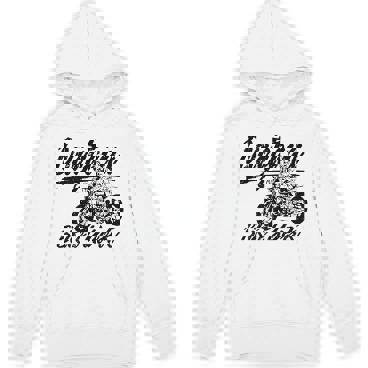 デイトナdaytona ビーチバイクウィーク レトロアンティーク調オートバイデザイン パーカー