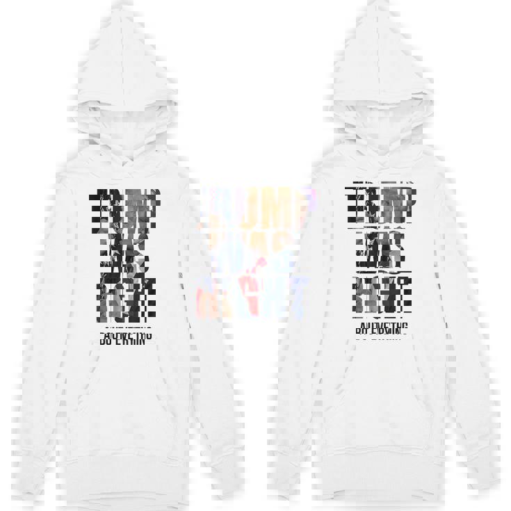 トランプはすべてについて正しかった-トランプ・キス・フラッグ パーカー