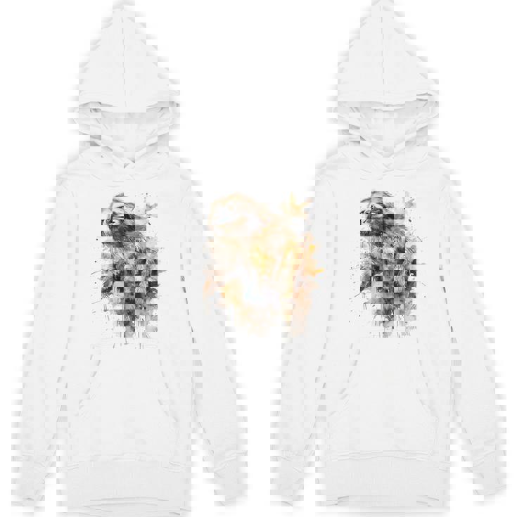 ナマケモノのアートワーク 動物ナマケモノ パーカー