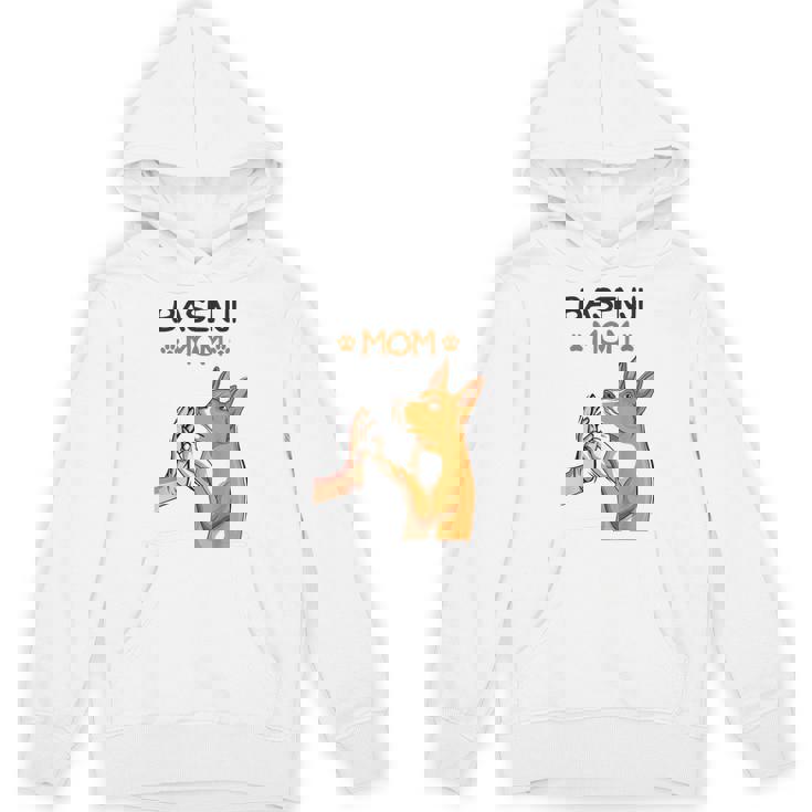 バセンジーママ犬愛好家 パーカー