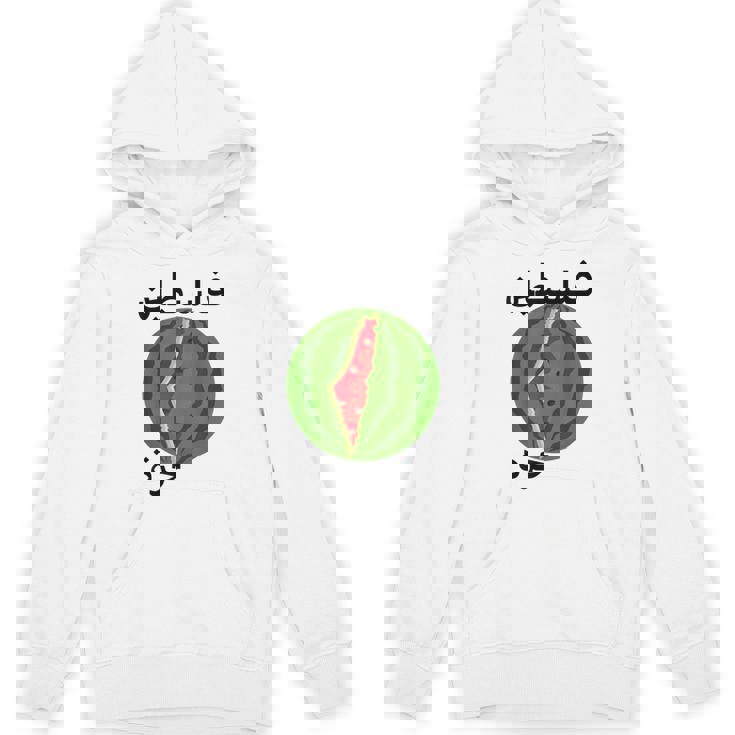 パレスチナ地図スイカアラビア書道 パーカー