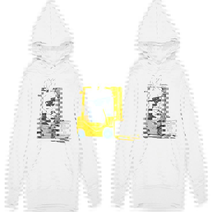 フォークリフト オペレーター フォークリフト ドライバー 物流 うさぎ イースター パーカー