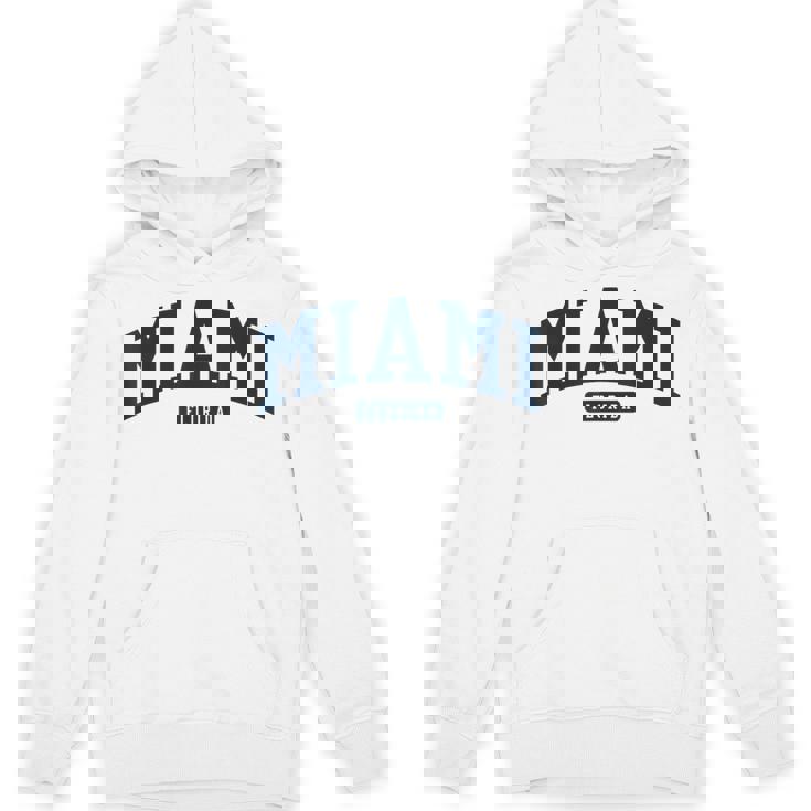 フロリダ州マイアミ Fl カレッジ大学スタイル ネイビー パーカー