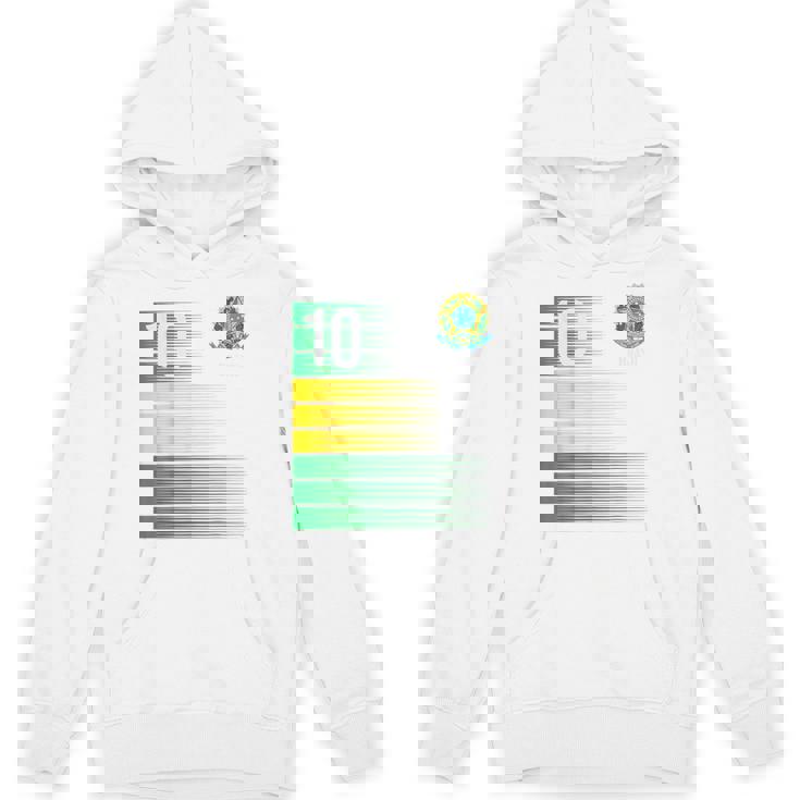 ブラジル国旗 10番 ブラジル サッカー メンズ レディース ボーイズ ガールズ キッズ パーカー