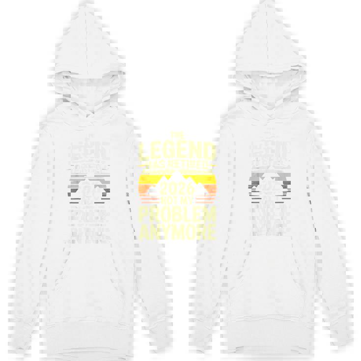 レジェンドが引退した2026年 おかしな退職祝い パーカー